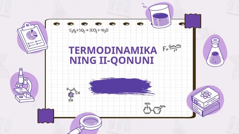 TERMODINAMIKANING II-QONUNI