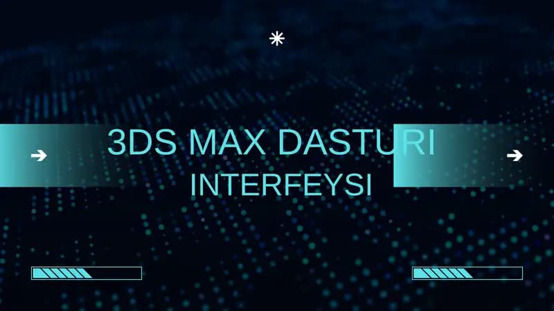 3DS MAX DASTURI