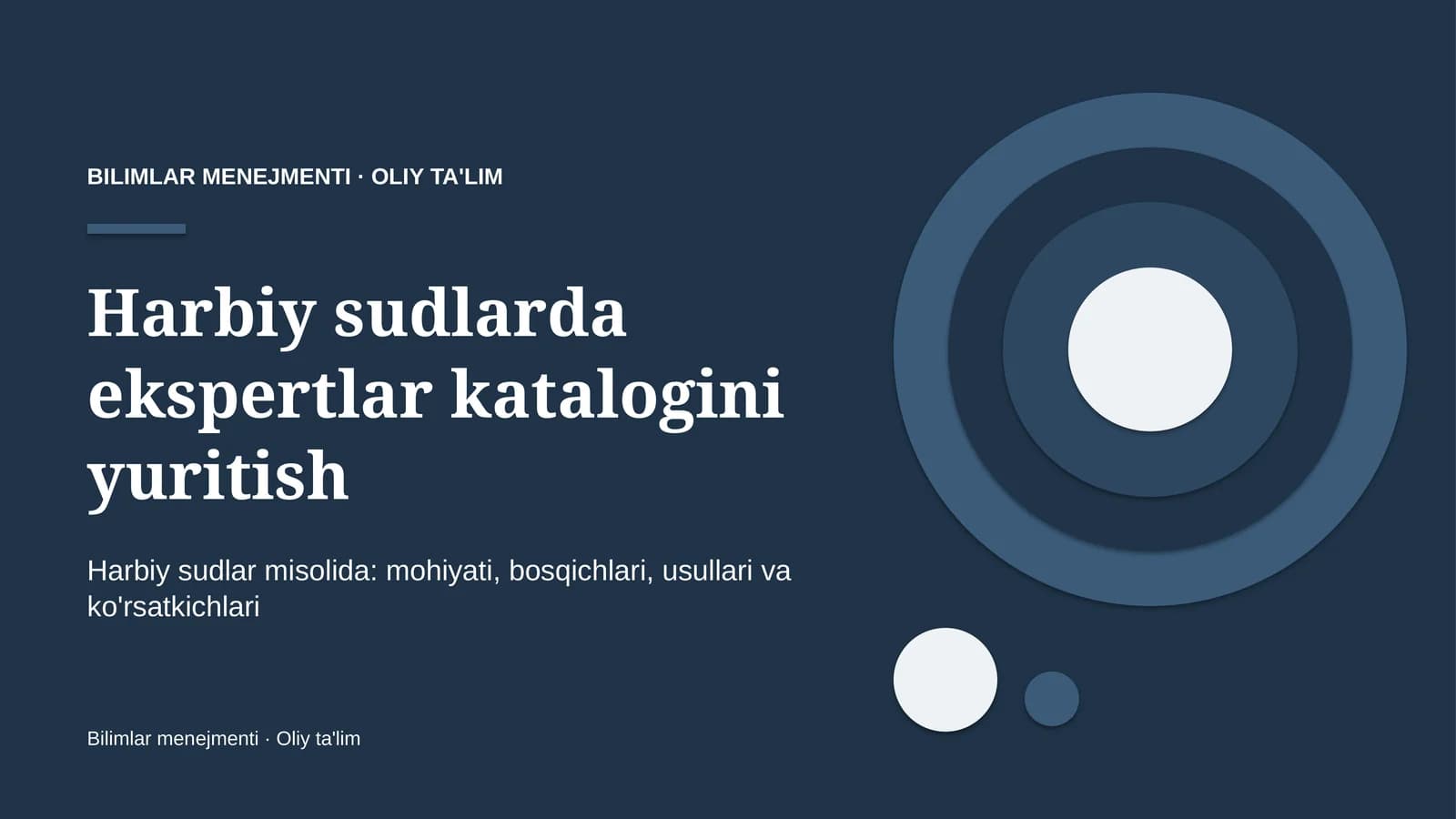 Harbiy sudlarda ekspertlar katalogini yuritish