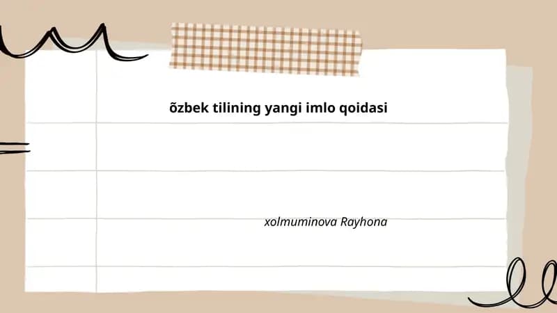 Yangi imlo qoidasi