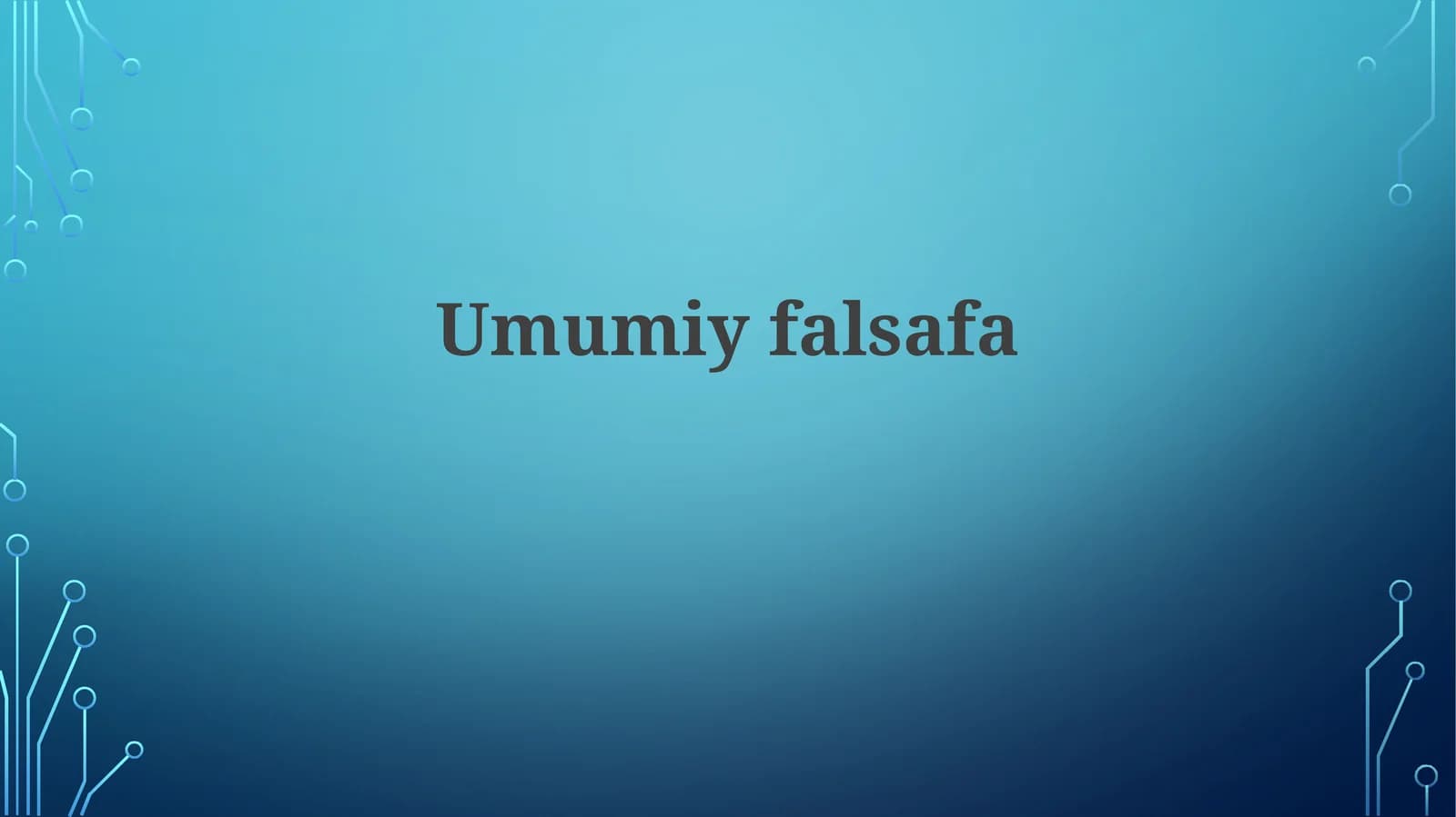 Umumiyfalsafa