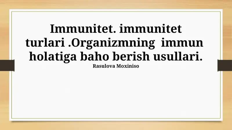 Immunitet