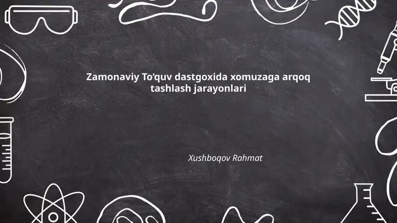 Arqoq tashlash jarayoni