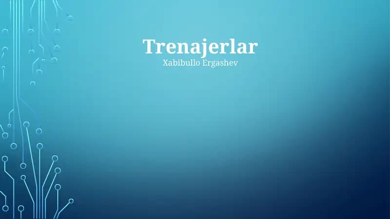 Trenajerlar