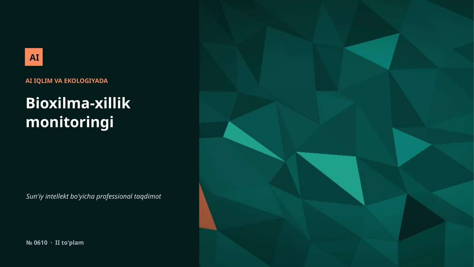 Iqlim va ekologiyada AI