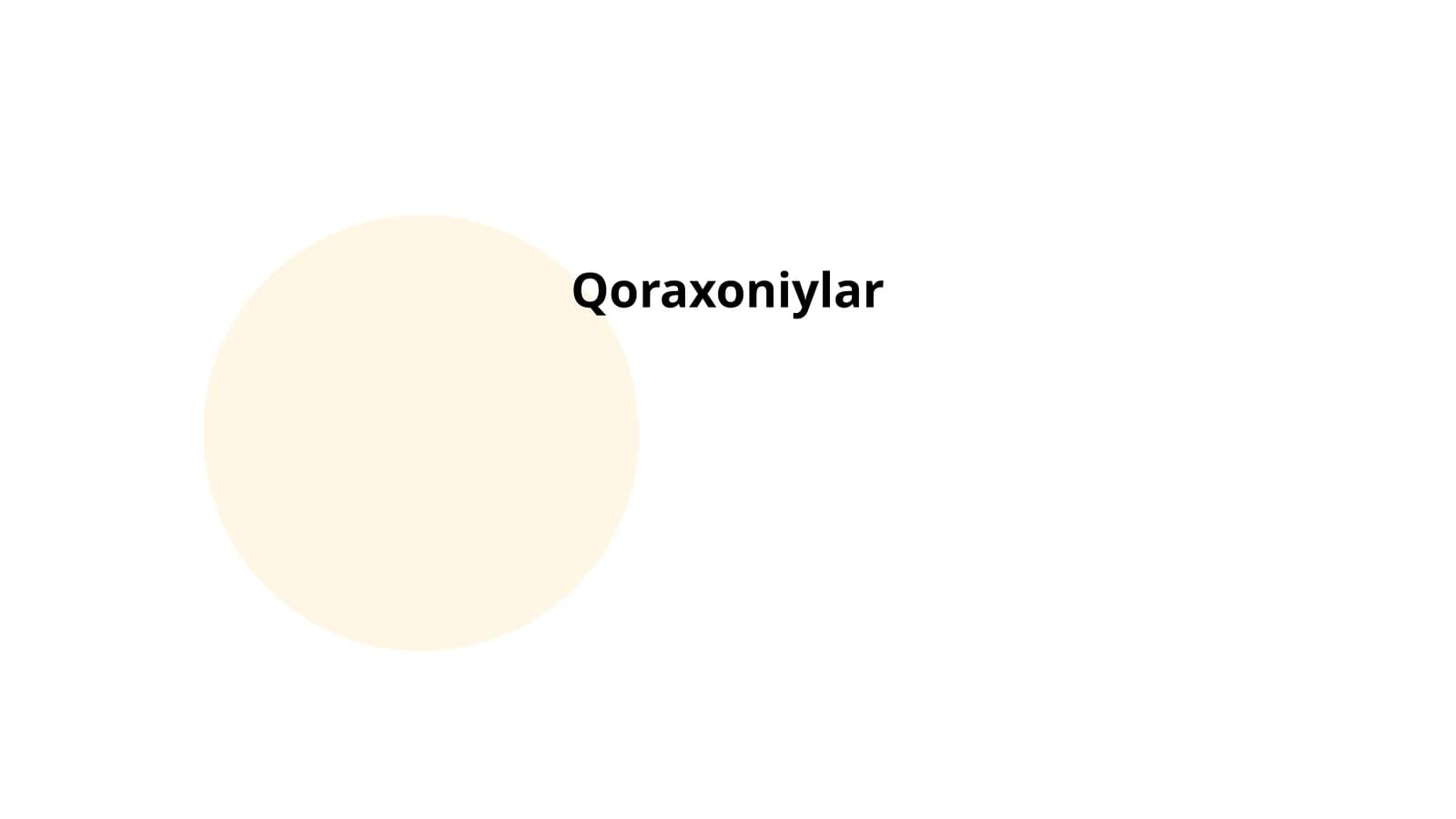 Qoraxoniylar