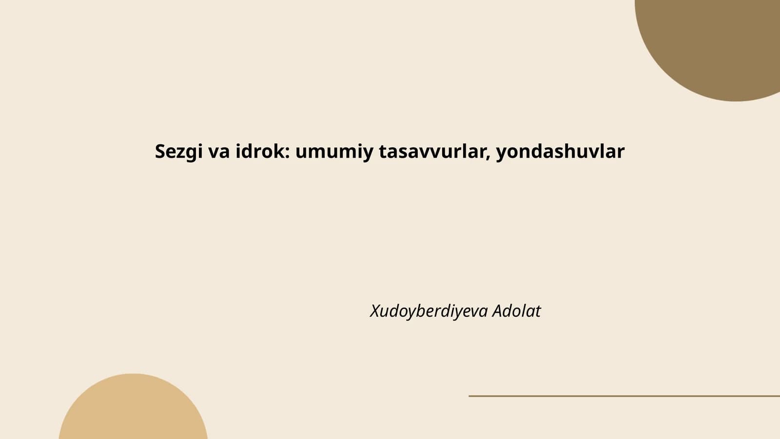 Sezgi va idrok