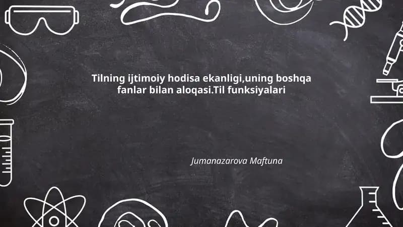 Tilning ijtimoiy hodisa