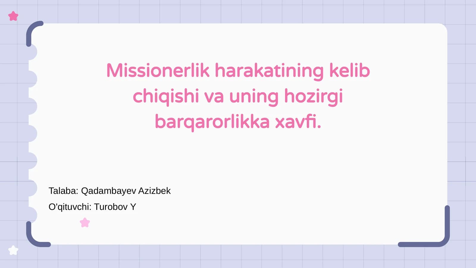 Missionerlik harakati: Tarixiy ko‘rinish