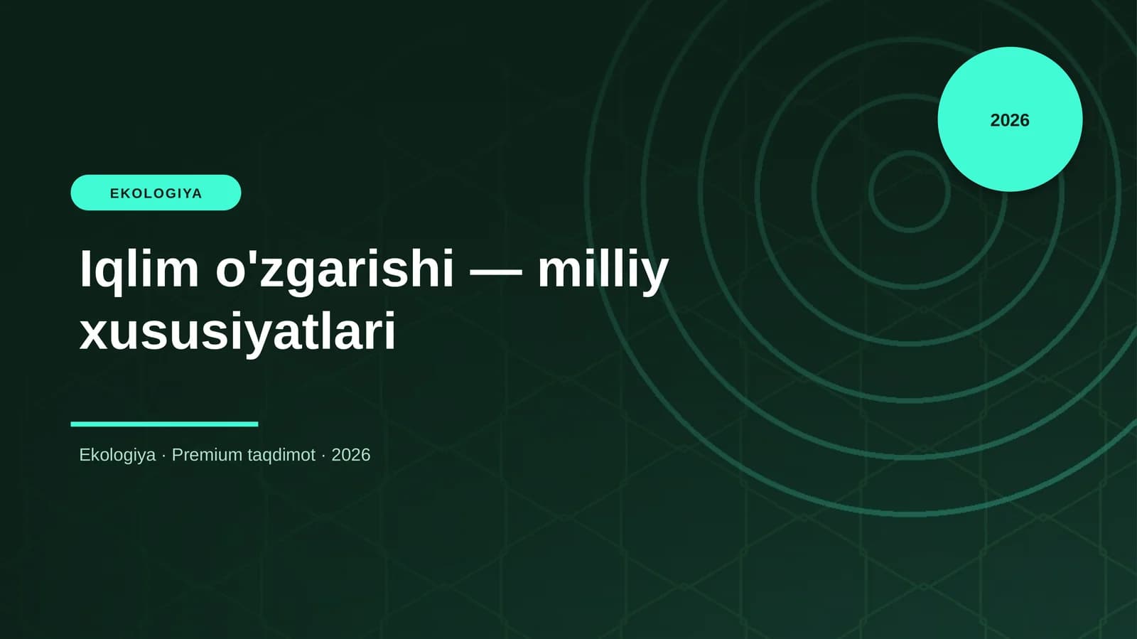Iqlim o'zgarishi — milliy xususiyatlari