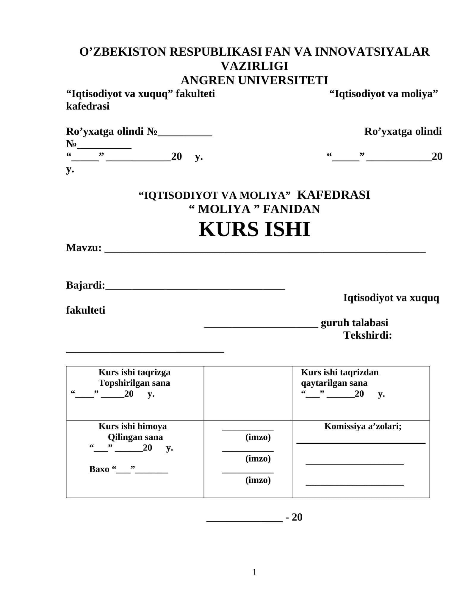 KURS ISHI