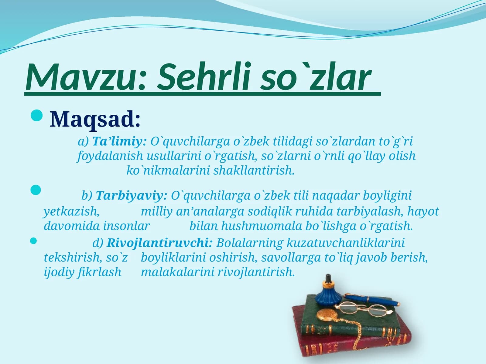 Sehrli so`zlar