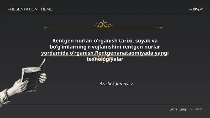 Rentgen nurlari oʻrganish tarixi