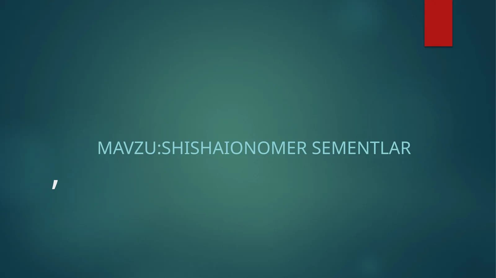 Shisha ionomer sementlar
