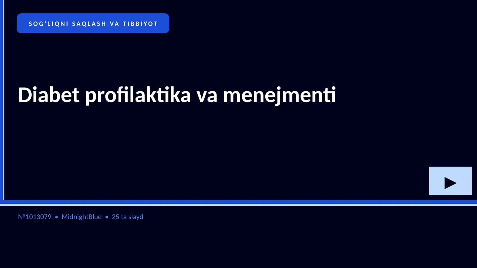 Diabet profilaktika va menejmenti