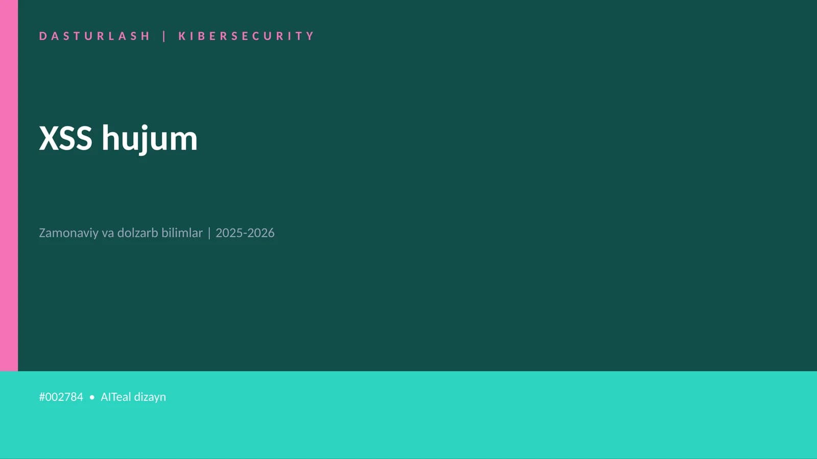 XSS hujum