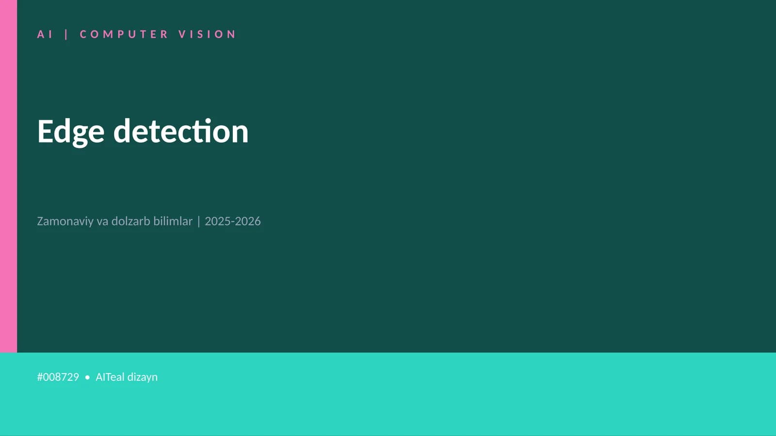 Edge detection