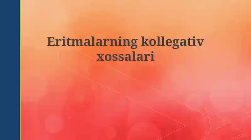 Eritmalarning kolligativ xossalari