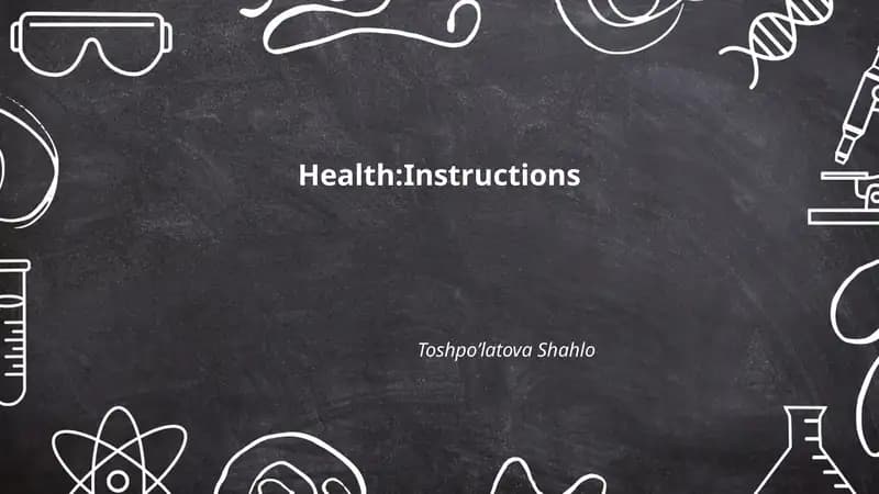 Health:Instructions