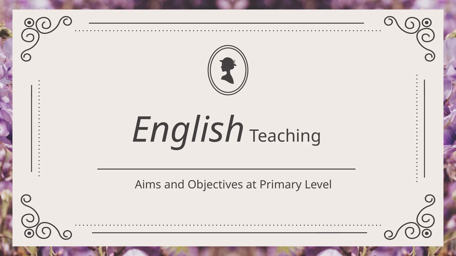 Aims and Objectives at Primary Level