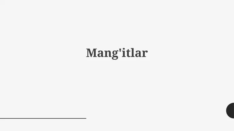 Mang'itlar