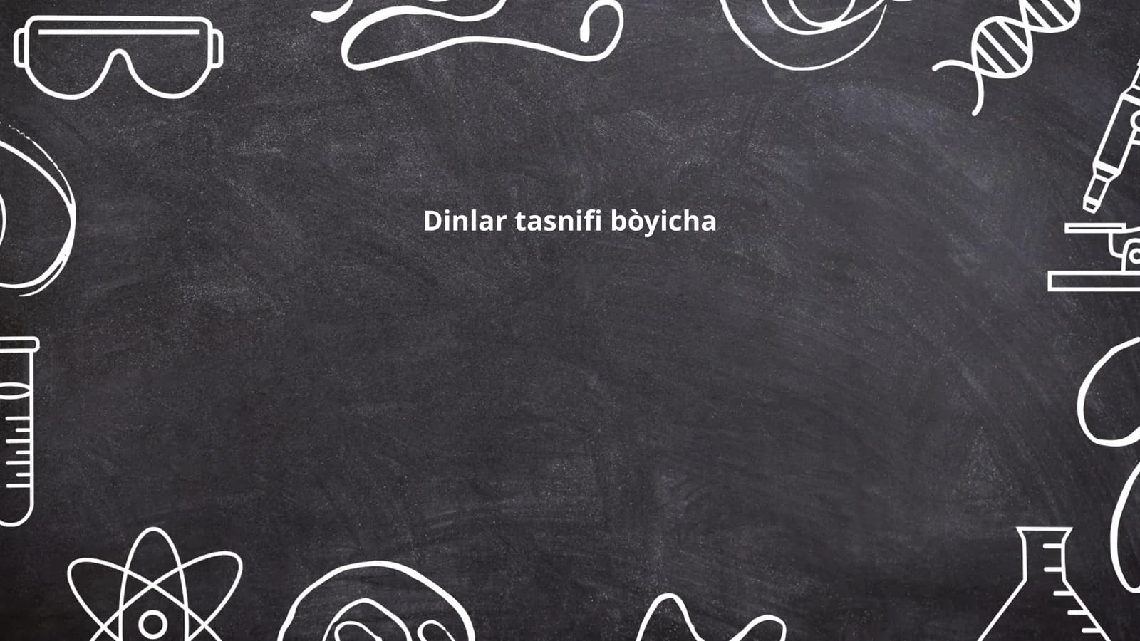 Dinlar tasnifi bòyicha