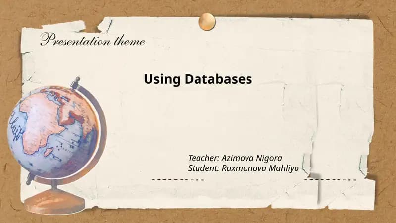 Using Databases