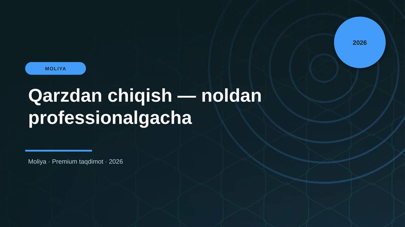 Qarzdan chiqish — noldan professionalgacha