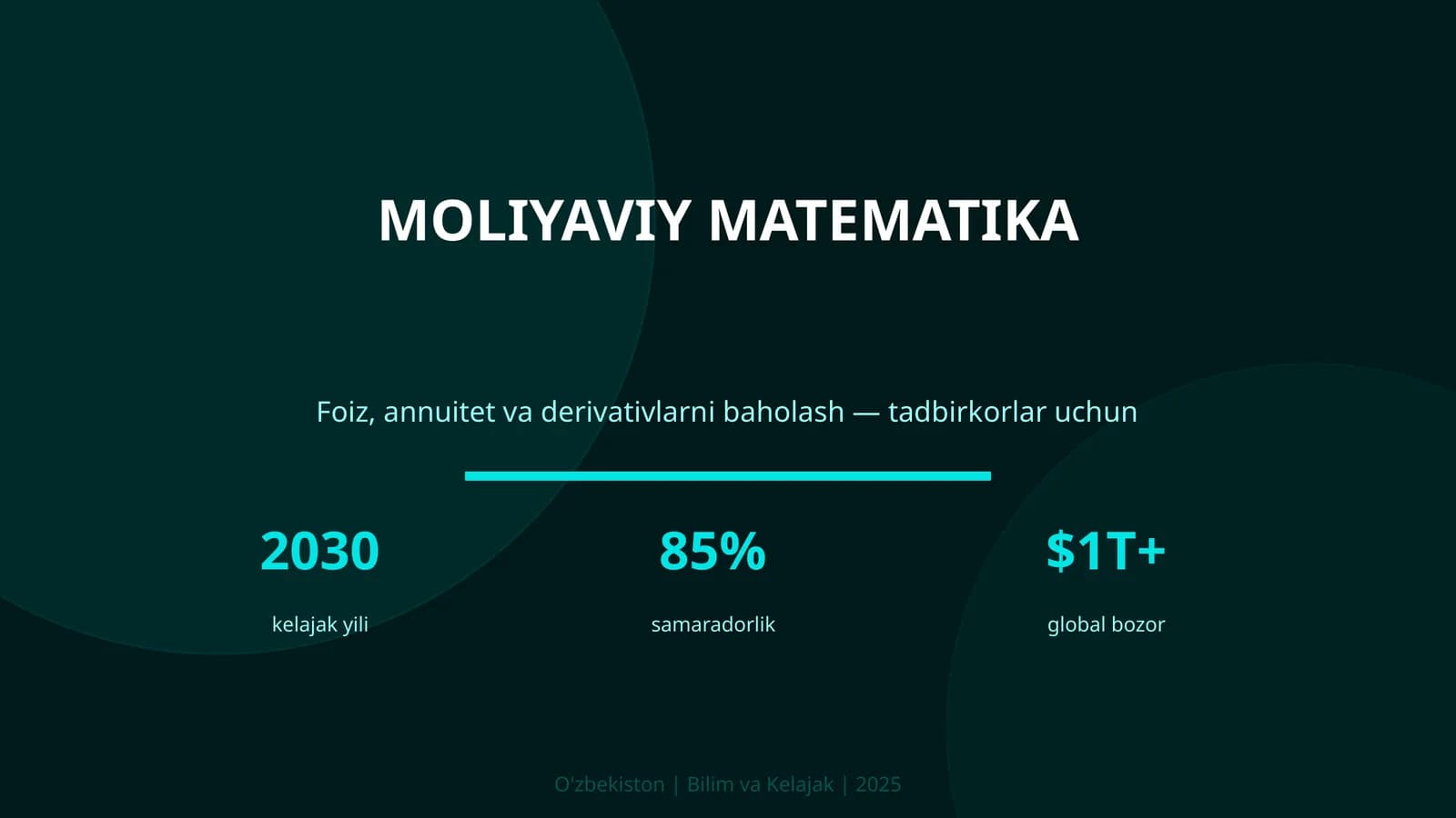 MOLIYAVIY MATEMATIKA