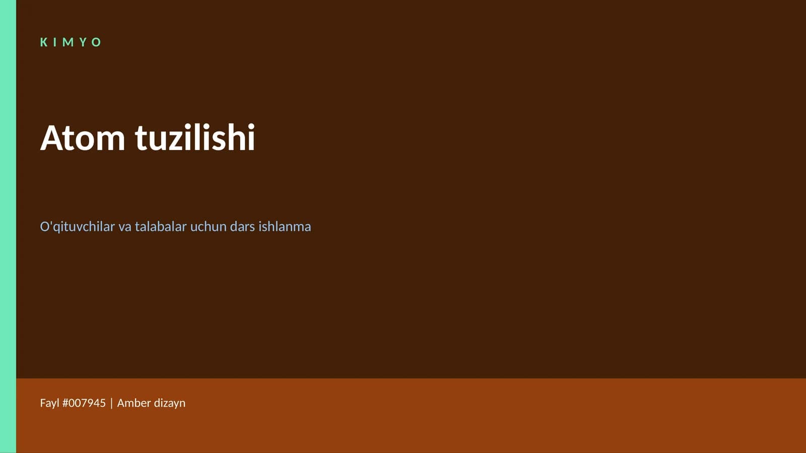 Atom tuzilishi