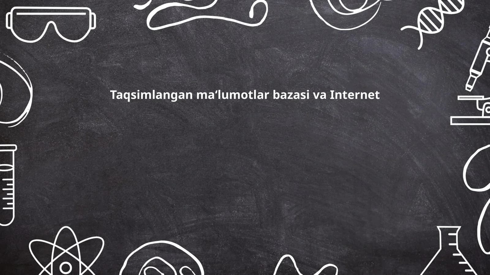 Taqsimlangan ma'lumotlar bazasi va Internet