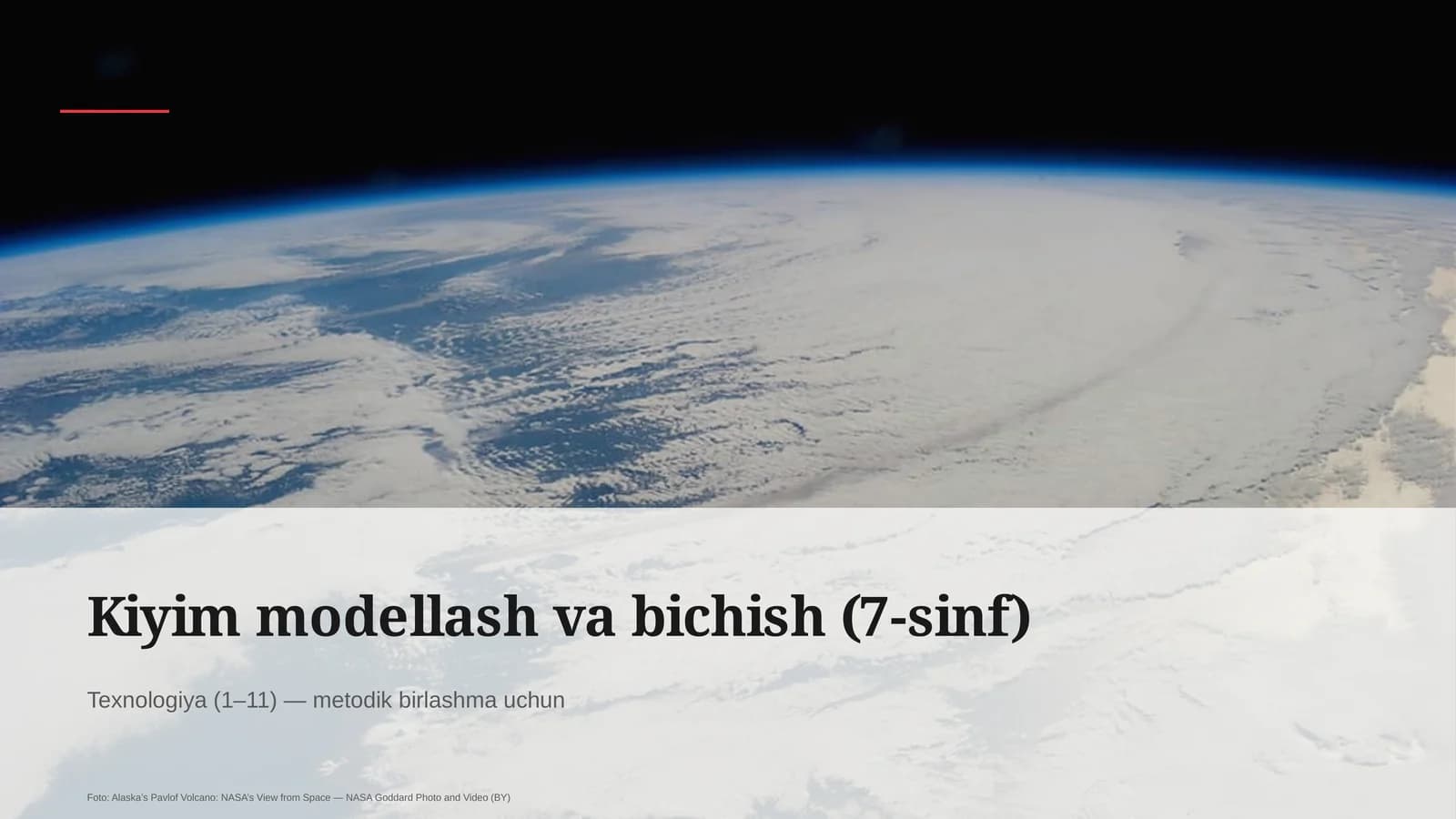 Kiyim modellash va bichish (7-sinf)