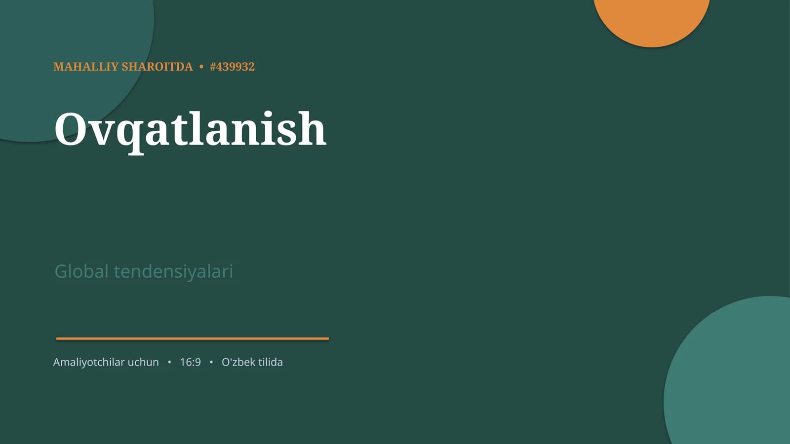 Ovqatlanish