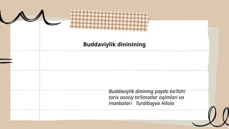 Buddaviylik dinining ta'limoti