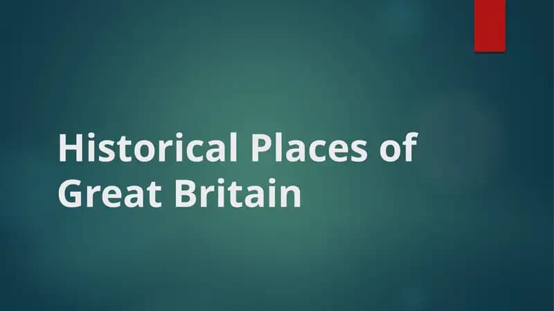 Historical Places of Great Britain