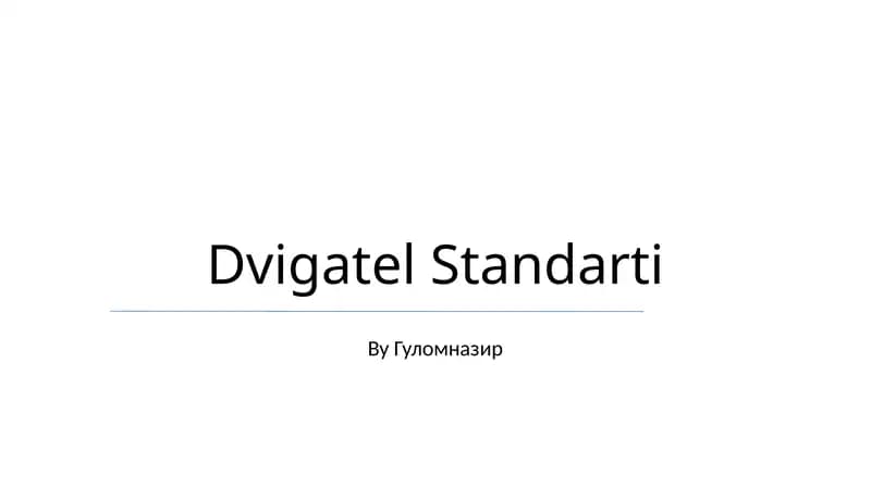 Dvigatel Standarti