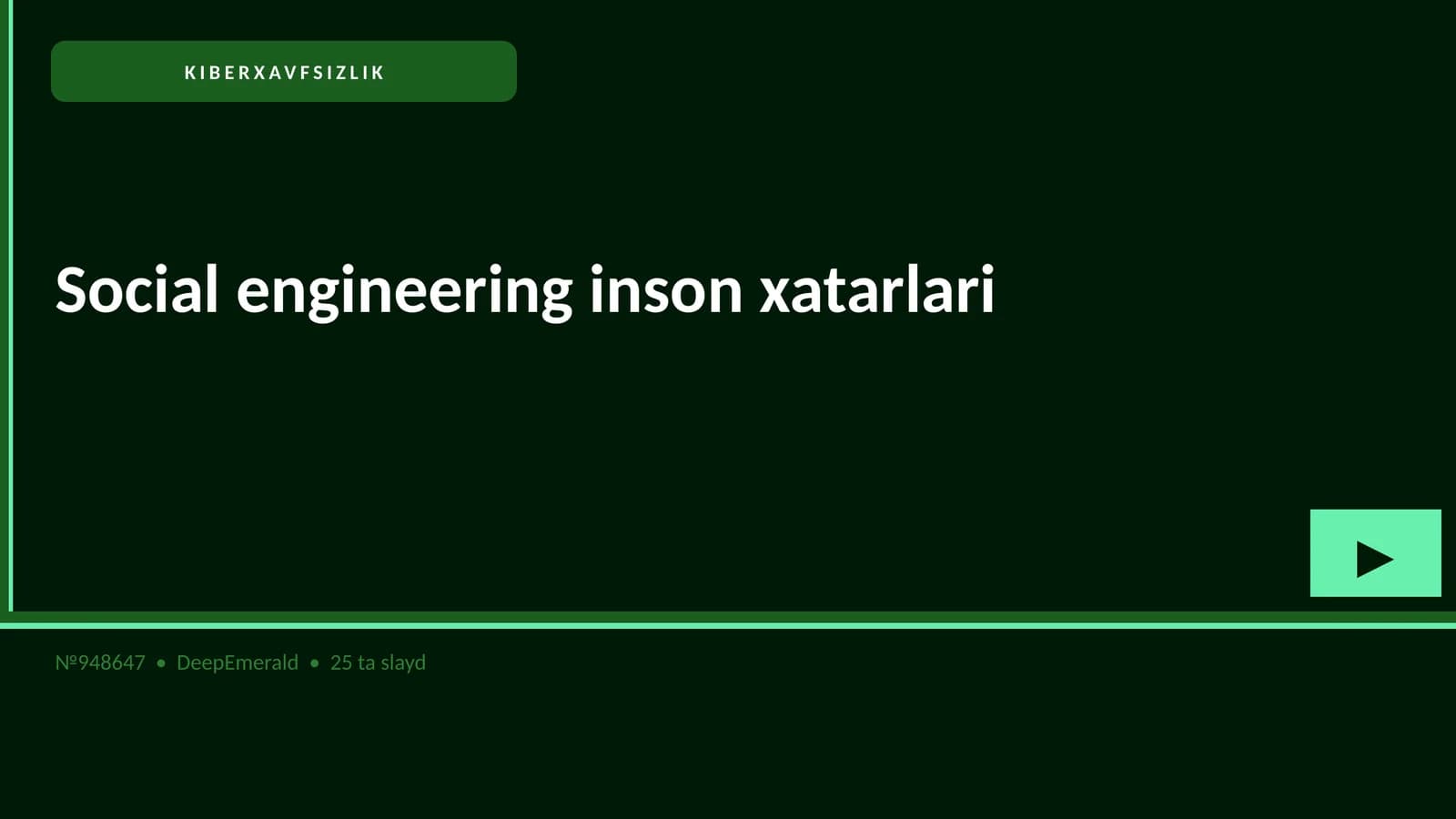 KIBERXAVFSIZLIK