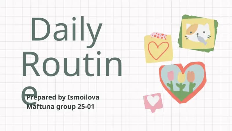 Daily Routine Tips