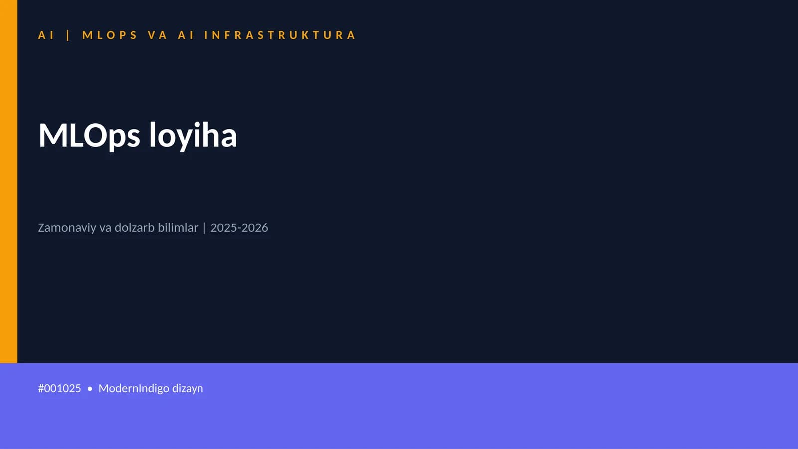 MLOps loyiha