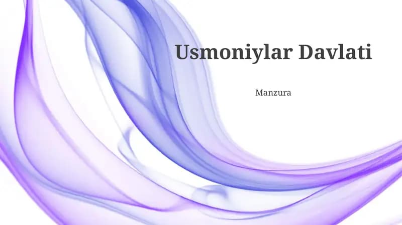 Usmoniylar Davlati
