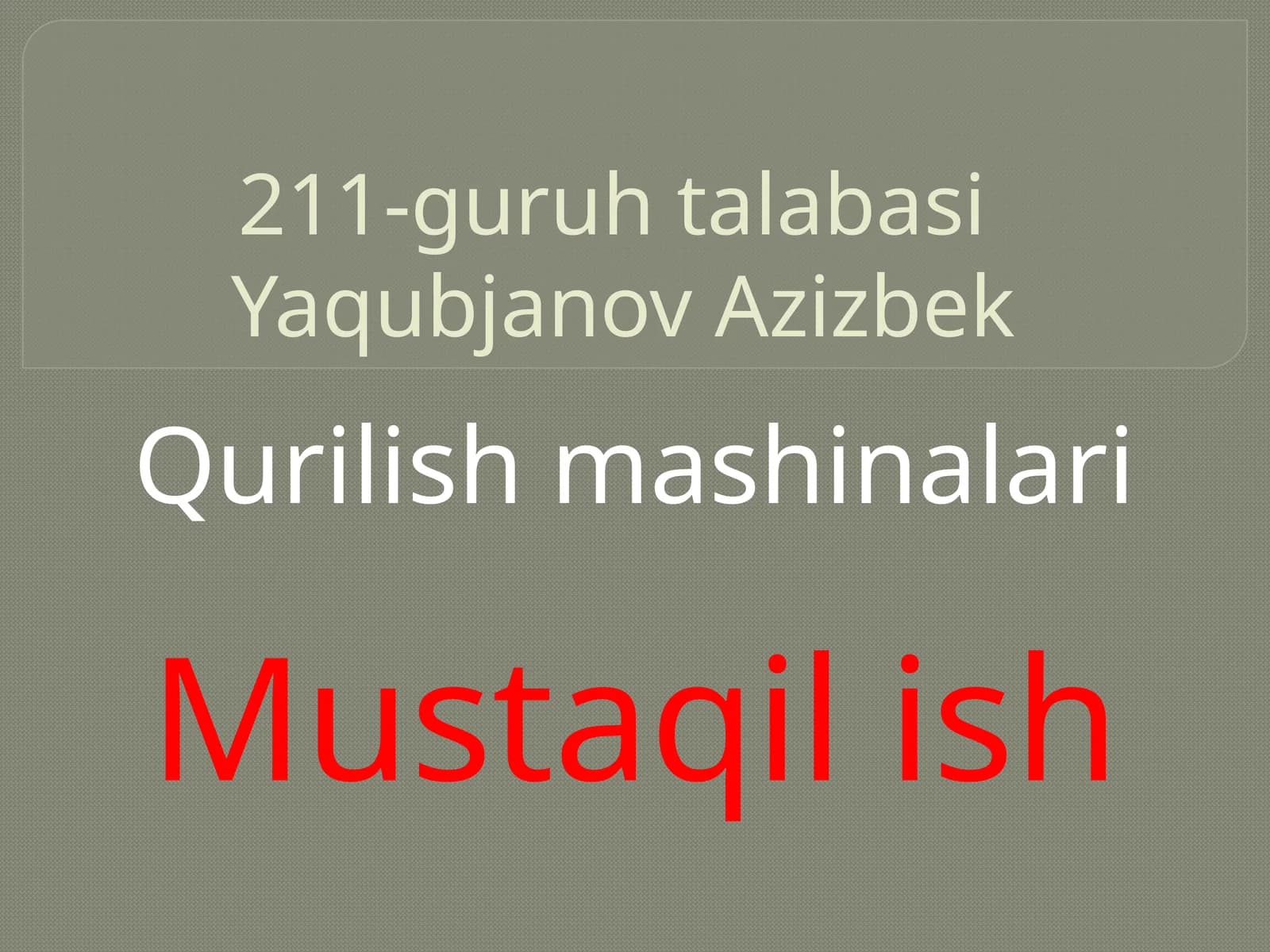 Qurilish mashinalari