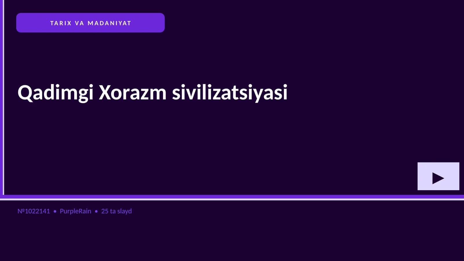 Qadimgi Xorazm sivilizatsiyasi
