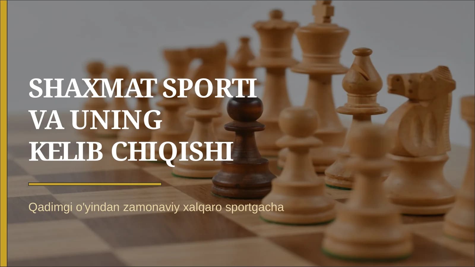 Shaxmat sporti va kelib chiqish tarixi