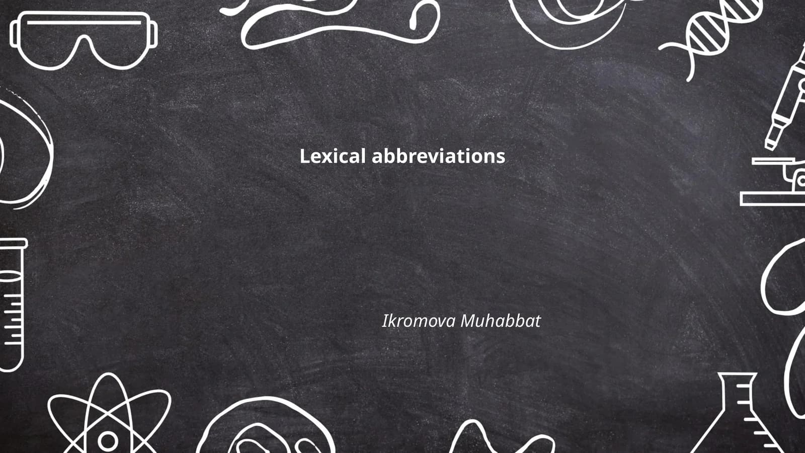 Lexical abbreviations