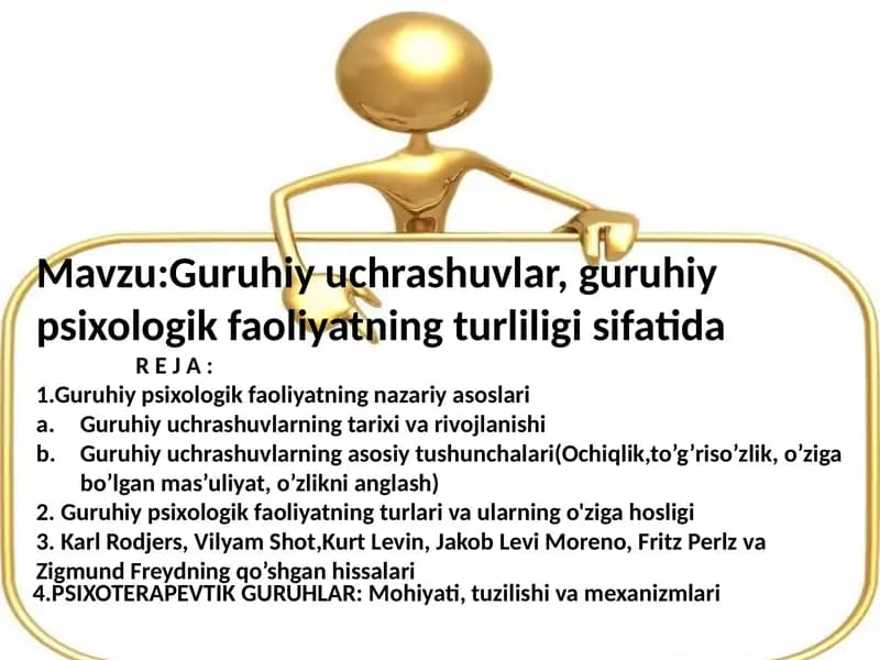Guruhiy uchrashuvlar