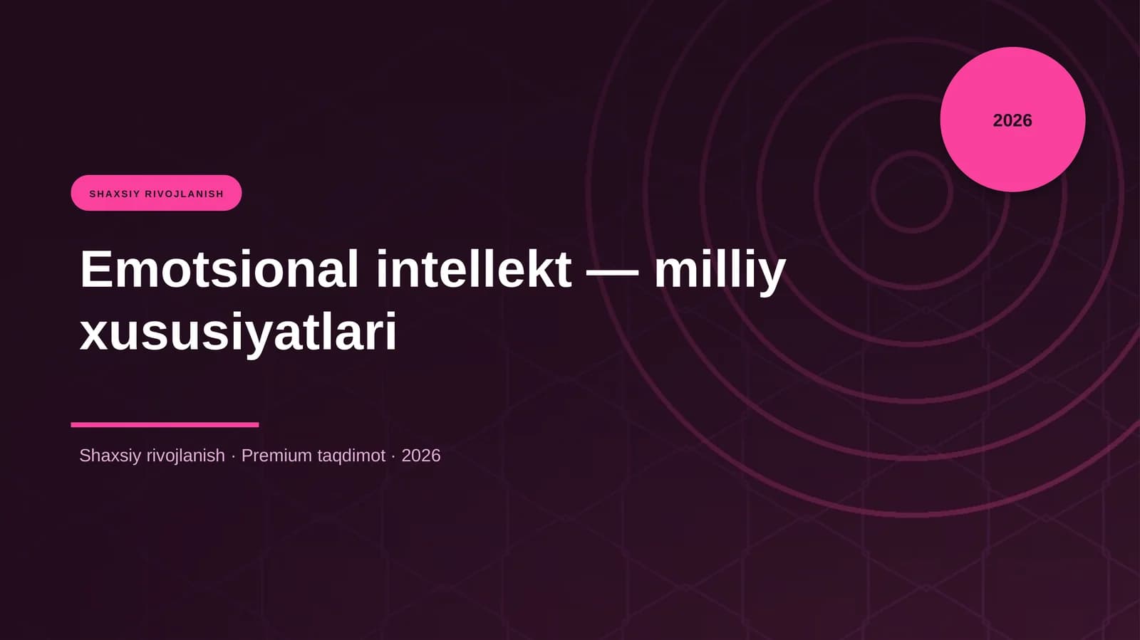 Emotsional intellekt — milliy xususiyatlari