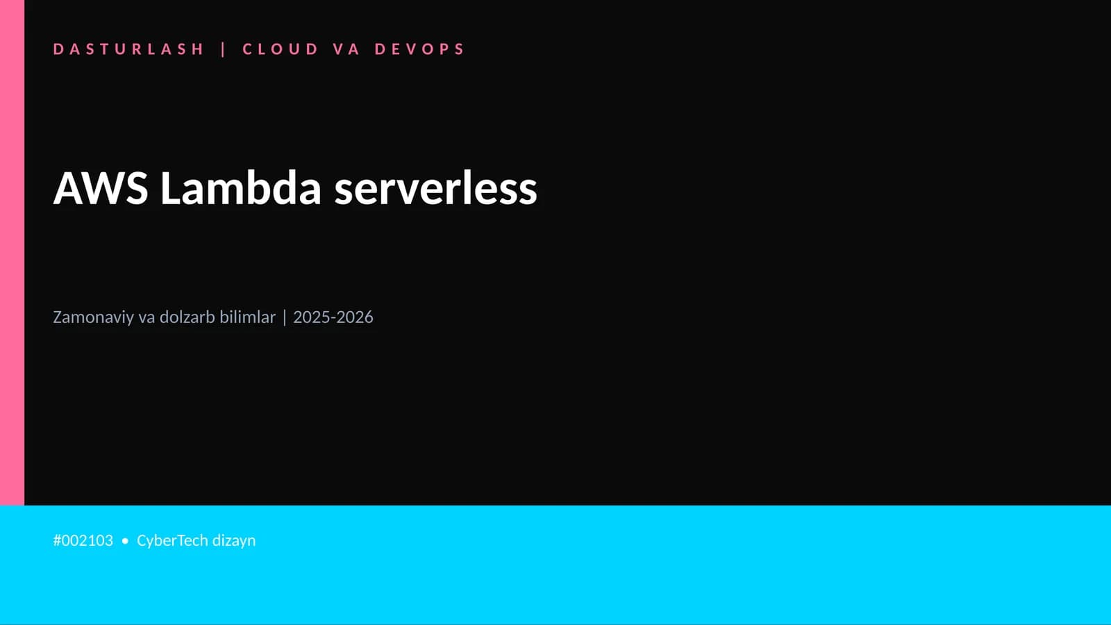 AWS Lambda serverless