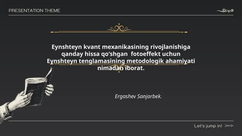 Eynshteyn kvant mexanikasining rivojlanishi