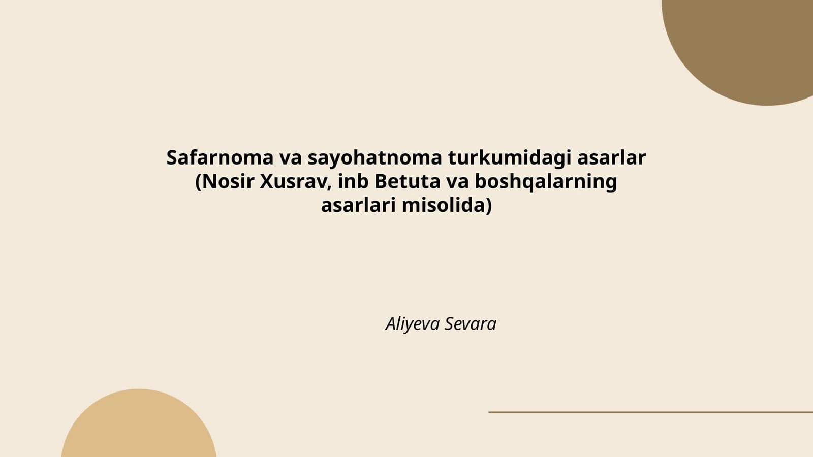 Nosir Xusravning "Safar xotiralari"