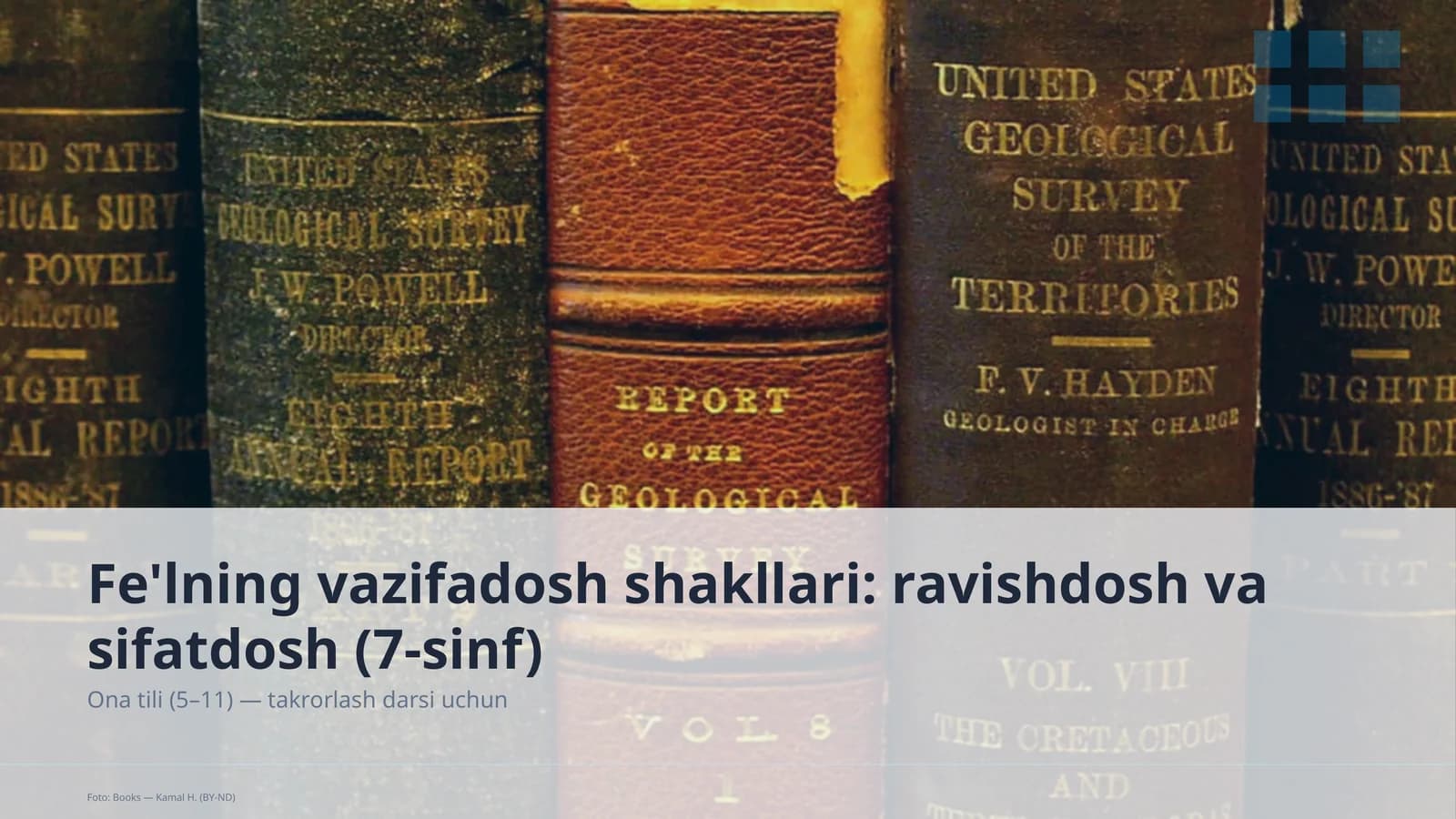 Fe'lning vazifadosh shakllari: ravishdosh va sifatdosh (7-sinf)